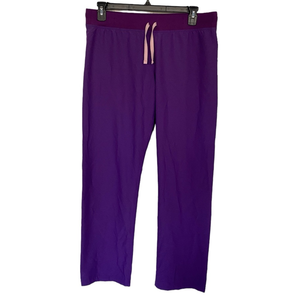 Figs High Waisted Livingston Basic Scrub Pants Purple Size L